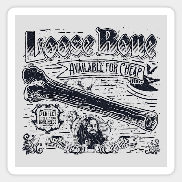 Loose Bone Magnet by teesgeex